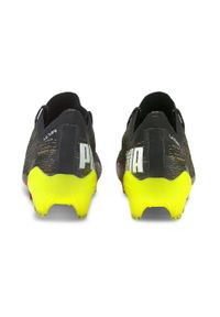 Buty piłkarskie - korki unisex, Puma Ultra 1.2 FG. Kolor: czarny, biały, wielokolorowy, żółty. Sport: piłka nożna