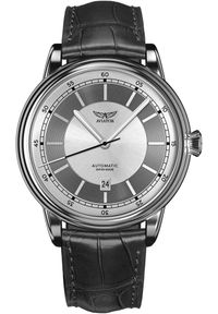 AVIATOR - Zegarek Aviator Zegarek męski Aviator V.3.32.0.266.4 czarny. Kolor: czarny #1