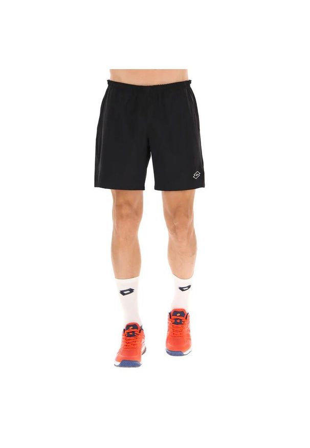 LOTTO - Spodenki tenisowe męskie Lotto Tech I short 7. Kolor: czarny. Sport: tenis