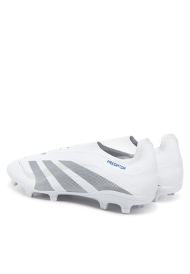 Adidas - adidas Buty do piłki nożnej Predator League Laceless Firm/Multi-Ground ID3860 Biały. Kolor: biały. Materiał: skóra