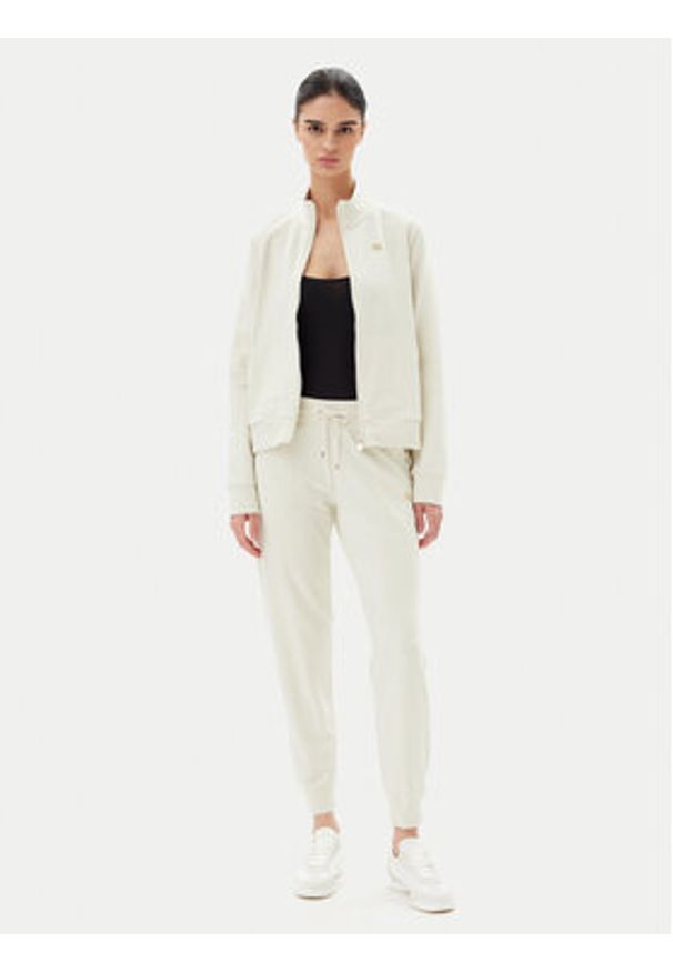 EA7 Emporio Armani Spodnie dresowe 7W000082 AF13135 U1112 Beżowy Regular Fit. Kolor: beżowy. Materiał: bawełna