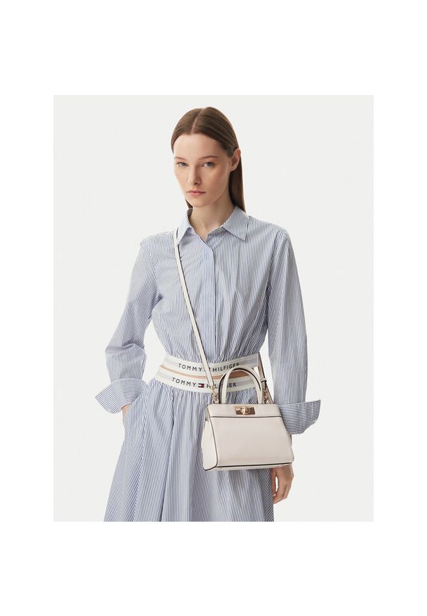 TOMMY HILFIGER - Torebka Tommy Hilfiger. Kolor: kremowy