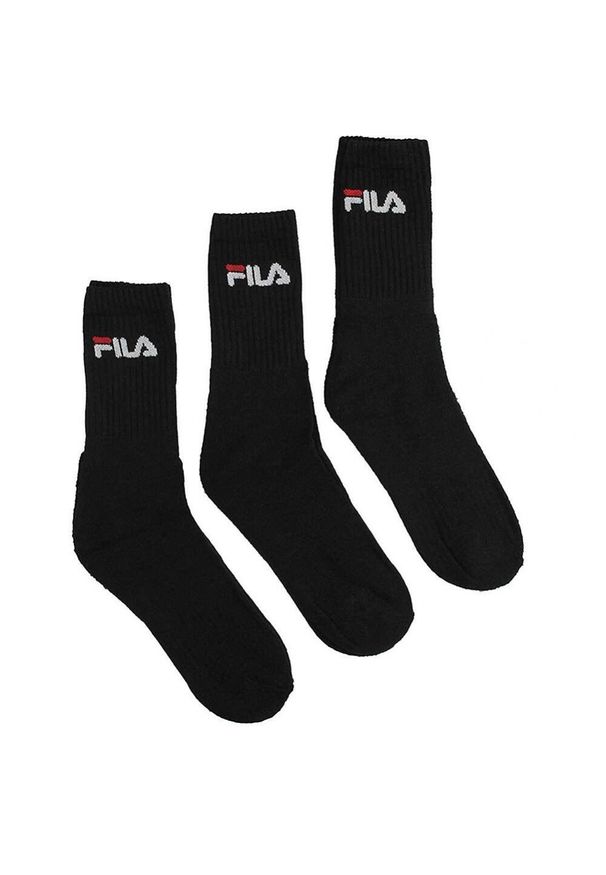 Skarpetki Tenisowe Unisex Fila 3-Pakowe Czarne Rozmiar 39-42. Kolor: czarny. Sport: tenis