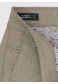 Pako Lorente - PAKO LORENTE – Beżowe casualowe spodnie męskie. Okazja: na co dzień. Kolor: beżowy. Materiał: poliester, wiskoza, elastan. Wzór: gładki. Styl: casual #7