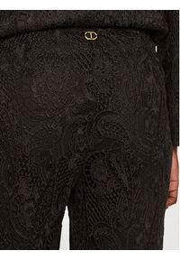 TwinSet - TWINSET Spodnie materiałowe 242TP2466 Czarny Wide Leg. Kolor: czarny. Materiał: syntetyk #5
