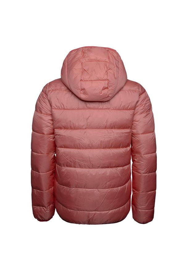 Kurtka uniwersalna dziewczęca Champion Hooded. Typ kołnierza: kaptur. Kolor: różowy. Materiał: puch. Sport: turystyka piesza