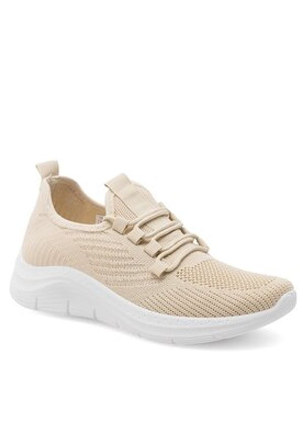 Jenny Fairy Sneakersy WFA2706-1 Beżowy. Kolor: beżowy. Materiał: materiał, mesh