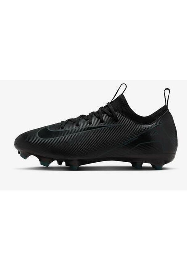 Buty piłkarskie dla dzieci Nike Jr Zoom Vapor 16 Academy Fg mg. Okazja: na uczelnię. Zapięcie: sznurówki. Kolor: czarny. Materiał: syntetyk, materiał, tkanina. Szerokość cholewki: normalna. Model: Nike Zoom. Sport: piłka nożna