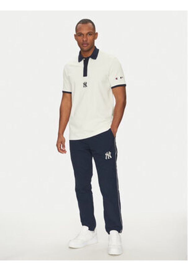 Champion Polo 221044 Biały Regular Fit. Typ kołnierza: polo. Kolor: biały. Materiał: bawełna