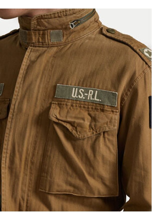 Polo Ralph Lauren Kurtka przejściowa 710P02024001 Beżowy Regular Fit. Typ kołnierza: polo. Kolor: beżowy. Materiał: bawełna