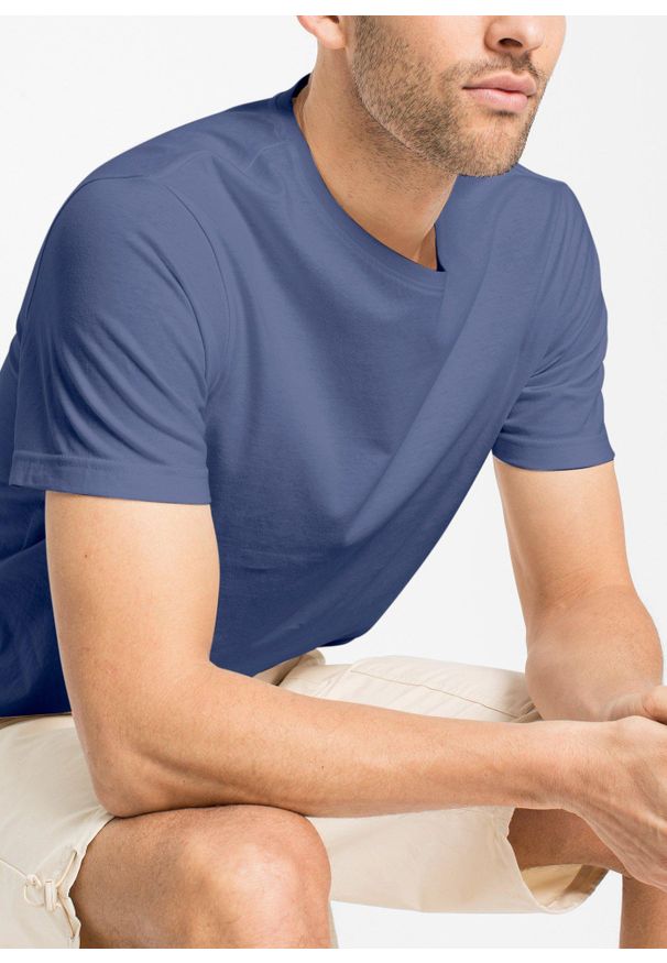 bonprix - T-shirt (5 szt.). Kolor: biały, niebieski