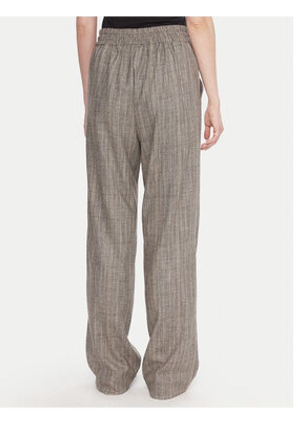 Marella Spodnie materiałowe Elodia 2523136071 Szary Regular Fit. Kolor: szary. Materiał: wiskoza