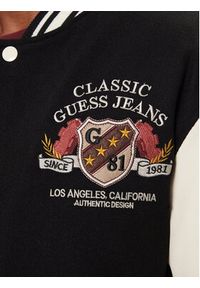 Guess Jeans Kurtka bomber M5BL1E WEI02 Czarny Regular Fit. Kolor: czarny. Materiał: wełna, syntetyk #5