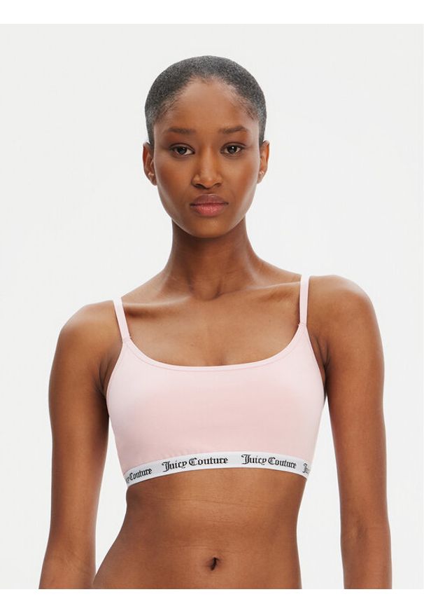 Juicy Couture Biustonosz top Ren JCTBT125972 Różowy. Kolor: różowy. Materiał: bawełna