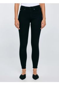 Big-Star - Jeansy damskie push up z wysokim stanem czarne Melinda High Waist 915. Stan: podwyższony. Kolor: czarny. Styl: sportowy, rockowy