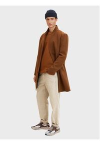 Tom Tailor Sweter 1032302 Brązowy Regular Fit. Kolor: brązowy. Materiał: bawełna #3