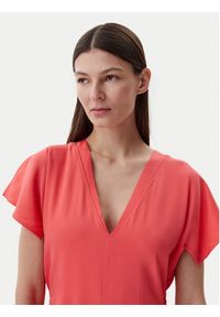 BOSS Sukienka codzienna Dieshana 50537397 Koralowy Regular Fit. Okazja: na co dzień. Kolor: pomarańczowy. Materiał: wiskoza. Typ sukienki: proste. Styl: casual