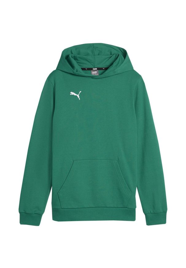 Puma - Bluza Z Kapturem Dziecięca Team Goal Casual. Typ kołnierza: kaptur. Kolor: zielony