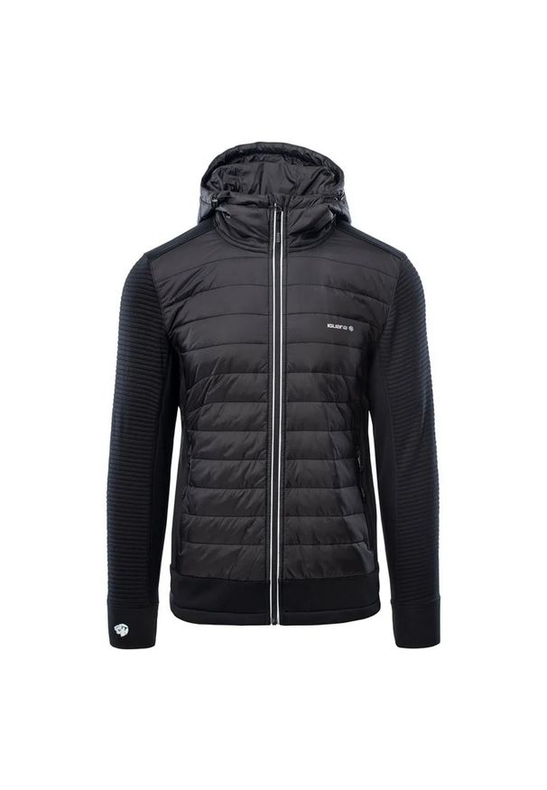 Iguana - Męska Kurtka Guelo. Kolor: czarny. Sport: turystyka piesza