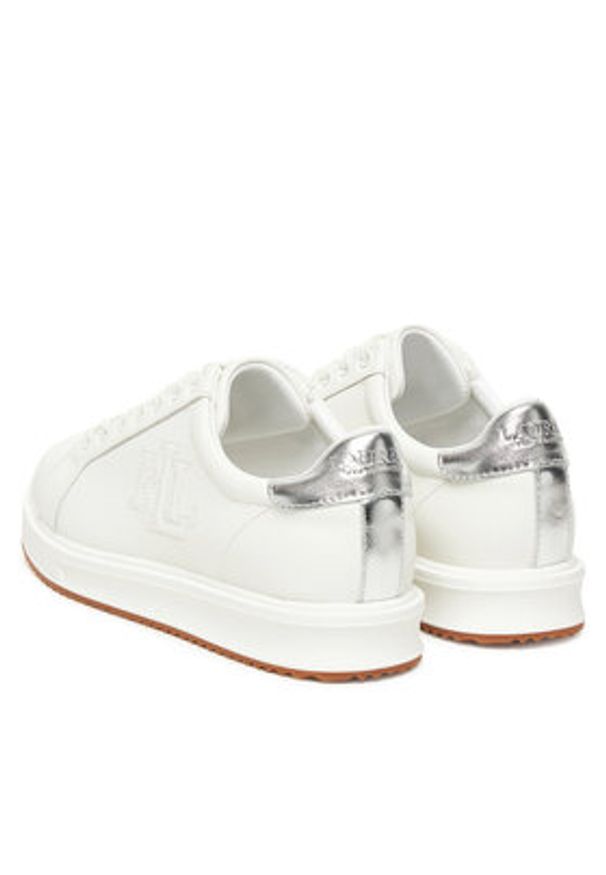 Lauren Ralph Lauren - LAUREN RALPH LAUREN Sneakersy Ainsley Sk Ltl 802974379001 Biały. Kolor: biały. Materiał: skóra