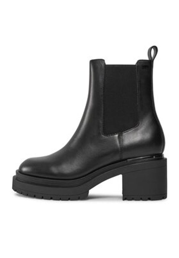 DKNY Botki Patria K3340304 Czarny. Kolor: czarny. Materiał: skóra