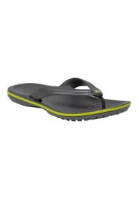 Japonki męskie Crocs Crocband Flip. Zapięcie: bez zapięcia. Kolor: zielony, wielokolorowy, szary. Materiał: syntetyk, materiał. Szerokość cholewki: normalna