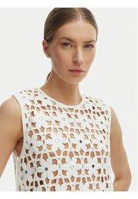 MICHAEL Michael Kors Sukienka letnia MS683CWKNE Biały Slim Fit. Kolor: biały. Materiał: syntetyk. Sezon: lato #4