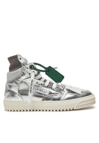 OFF-WHITE - Off-White Sneakersy OWIA112F23LEA0047272 Srebrny. Kolor: srebrny. Materiał: skóra