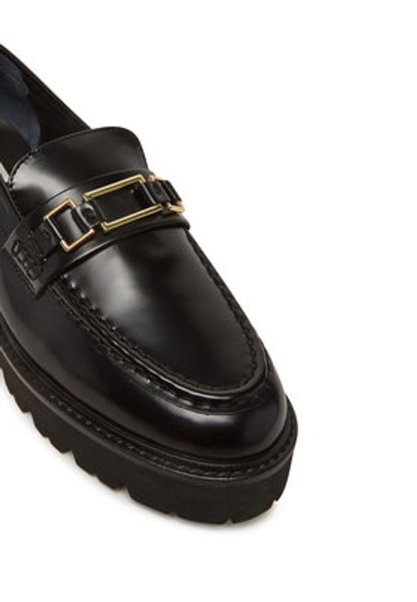 Marella Loafersy Epsilon 2513521116200 Czarny. Kolor: czarny. Materiał: skóra
