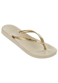 Japonki plażowe damskie Ipanema Anatomic Tan FEM. Okazja: na plażę. Kolor: beżowy, wielokolorowy, żółty. Materiał: materiał, guma, syntetyk