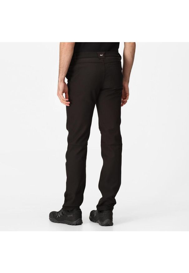 Regatta - Męskie spodnie Fenton szare. Kolor: czarny. Materiał: poliester, elastan. Sezon: lato. Sport: turystyka piesza