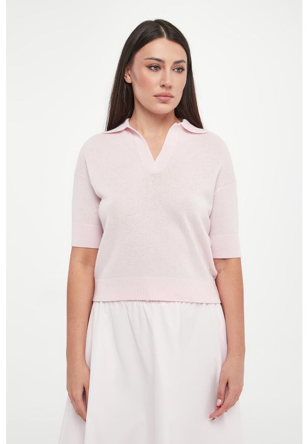 Marella - Sweter damski z kaszmirem Feltro MARELLA MONOCHROME. Materiał: kaszmir