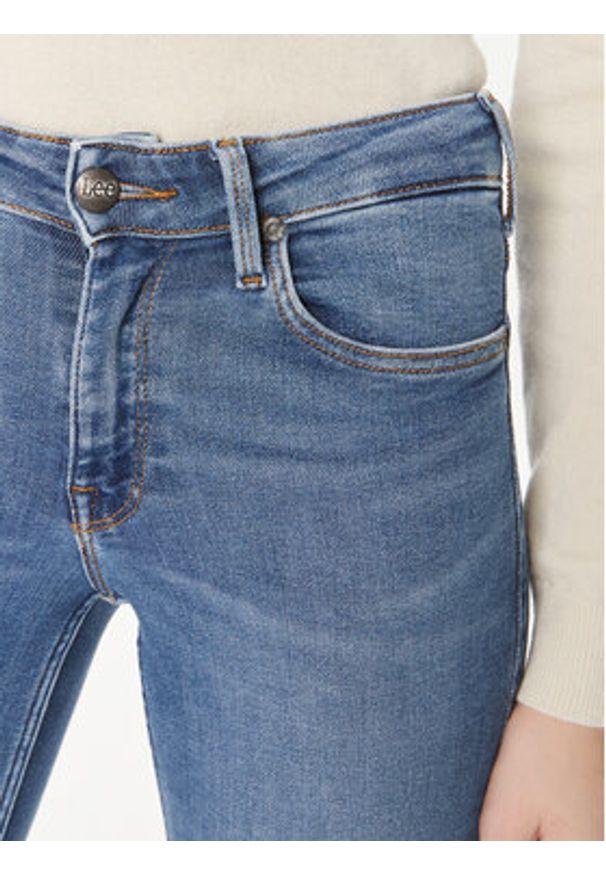 Lee Jeansy Foreverfit 112348936 Niebieski Skinny Fit. Kolor: niebieski