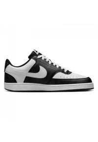 Buty do chodzenia męskie Nike Court Vision Low. Zapięcie: sznurówki. Kolor: czarny, wielokolorowy. Materiał: guma, tkanina, skóra, materiał, syntetyk. Szerokość cholewki: normalna. Model: Nike Court. Sport: turystyka piesza