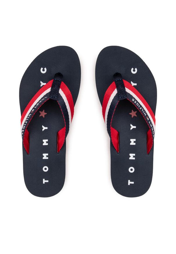 TOMMY HILFIGER - Japonki Tommy Hilfiger. Kolor: niebieski