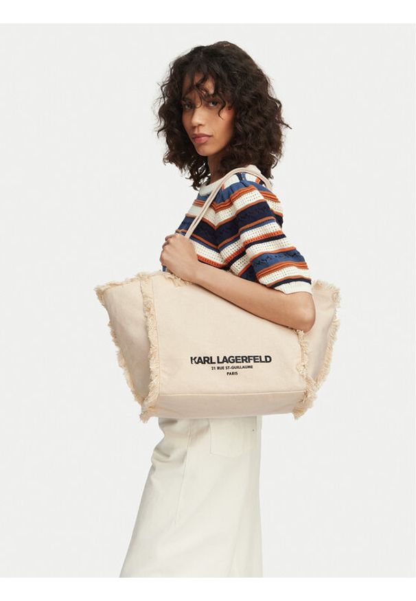 Karl Lagerfeld - KARL LAGERFELD Torebka B2W50021 Kremowy. Kolor: kremowy