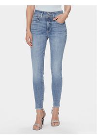 Guess Jeansy Shape Up W4RA34 D5922 Niebieski Skinny Fit. Kolor: niebieski