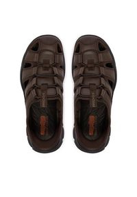 skechers - Skechers Sandały Slip-Ins Relaxed Fit: Revolted - Vartan 205182/CHOC Brązowy. Kolor: brązowy. Materiał: skóra #4