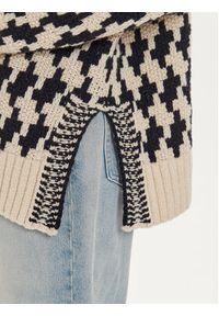 TOMMY HILFIGER - Tommy Hilfiger Golf WW0WW42265 Beżowy Relaxed Fit. Typ kołnierza: golf. Kolor: beżowy. Materiał: wełna #6