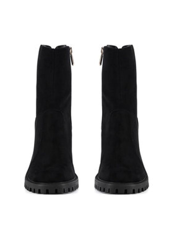 Nine West Botki WFA2947-1 Czarny. Kolor: czarny. Materiał: materiał