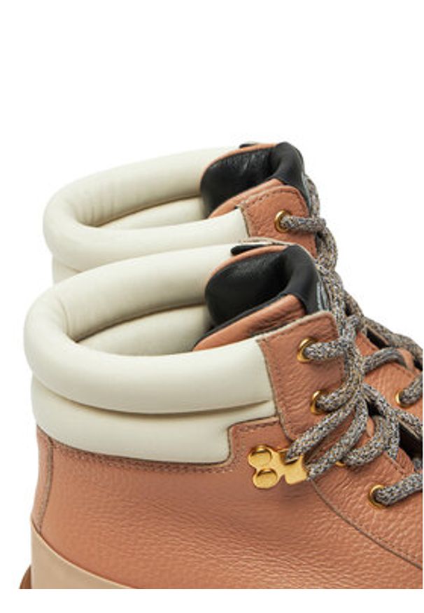 Pollini Trzewiki SA21274G0LTH461A Beżowy. Kolor: beżowy. Materiał: skóra