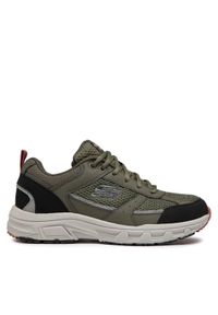 skechers - Skechers Sneakersy Verketta 51898/OLBK Khaki. Kolor: brązowy. Materiał: materiał