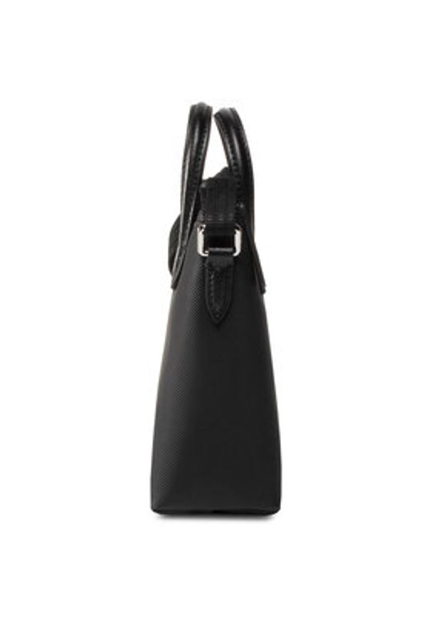 Lacoste Torebka Xs Shopping Cross Bag NF2609PO Czarny. Kolor: czarny. Materiał: skórzane