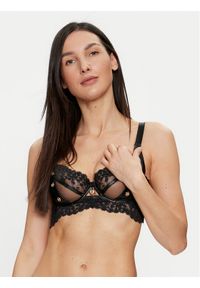 Hunkemöller Biustonosz z fiszbiną Desire 204499 Czarny. Kolor: czarny. Materiał: syntetyk