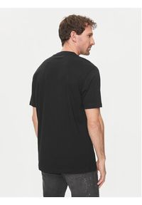 Karl Lagerfeld - KARL LAGERFELD T-Shirt 755148 542224 Czarny Regular Fit. Typ kołnierza: dekolt w karo. Kolor: czarny. Materiał: bawełna #4