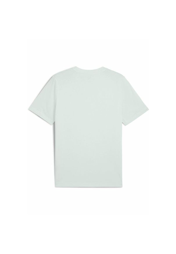 Puma - Męska koszulka Essentials z małym logo No. 1 PUMA Peaceful Blue. Kolor: niebieski. Wzór: haft