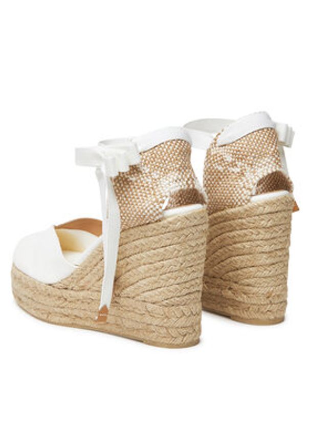 Castañer Espadryle Chiara/8ED/001 020992 Biały. Kolor: biały. Materiał: materiał