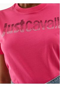 Just Cavalli T-Shirt 75PAHE00 Różowy Regular Fit. Kolor: różowy. Materiał: bawełna #5