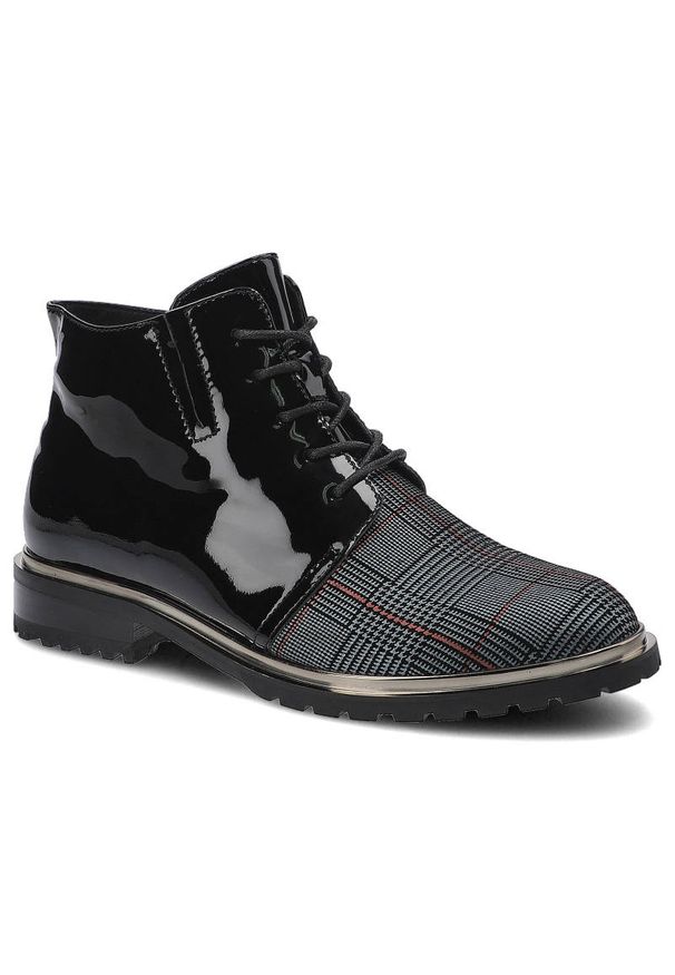 Czarne Botki Damskie Artiker Modne Buty Ocieplane. Okazja: na co dzień. Zapięcie: zamek. Kolor: czarny. Materiał: skóra. Wzór: gładki. Styl: casual, klasyczny, elegancki