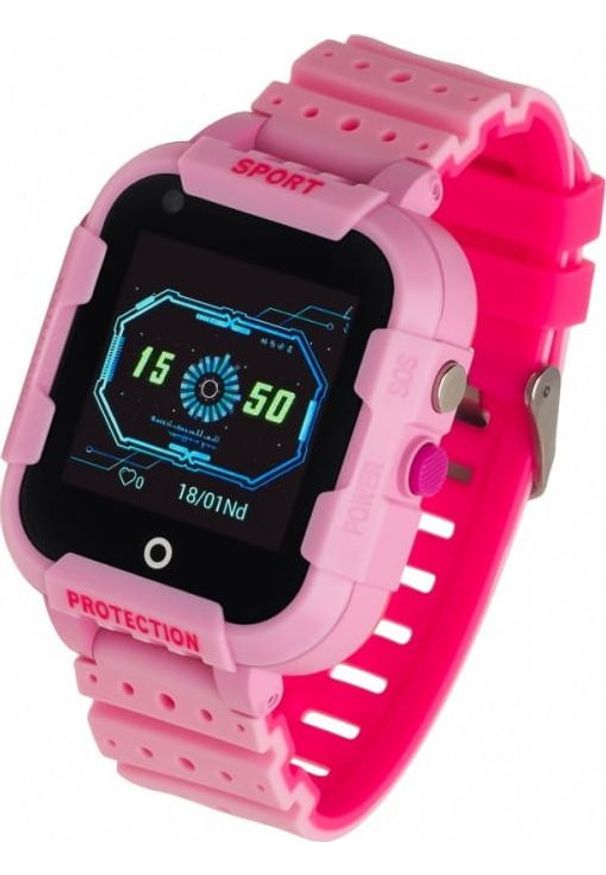 Różowy zegarek Garett Electronics smartwatch